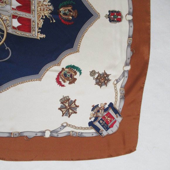 Carriage Silky Satin Square Scarf 30" x 31" Multicolor - Picture 11 of 15